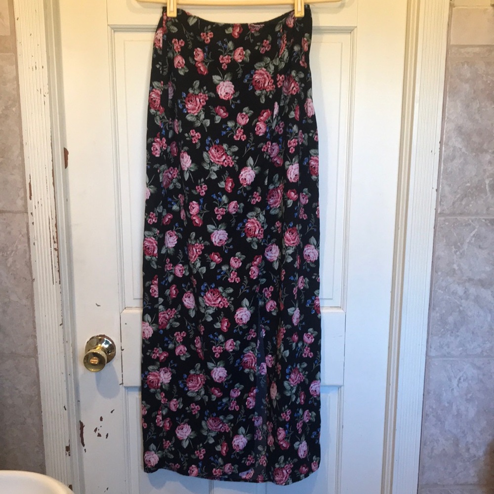 Long split leg skirt